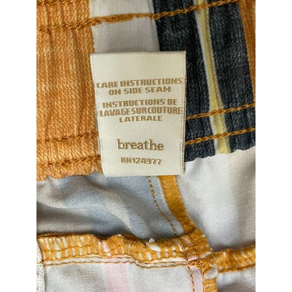 Prana Mariya Women's Shorts Swim Beach Swimwear Drawstring L White Striped - Picture 4 of 7